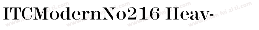 ITCModernNo216 Heav字体转换